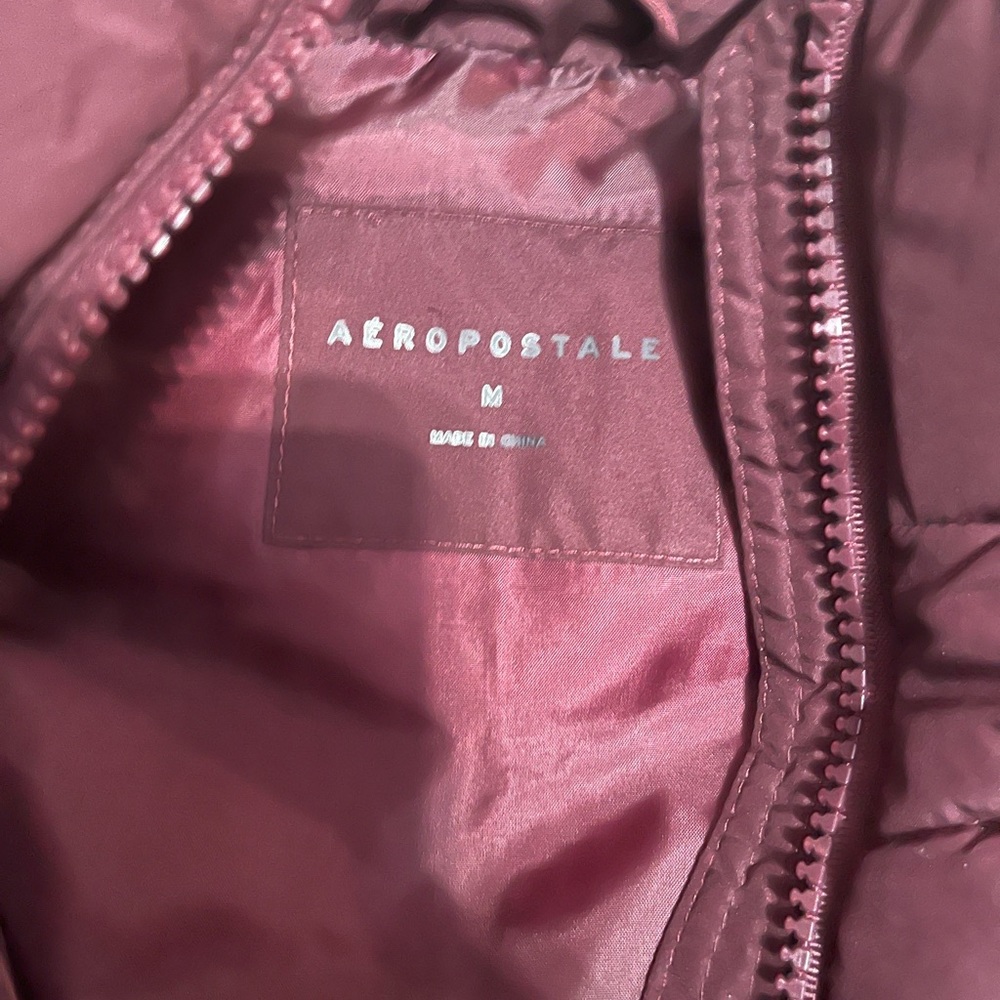 Maroon Puffer Vest - Picture 3 of 3